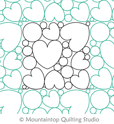 Hearts and Bubbles | Mountaintop Quilting Studio | Digitized Quilting ...