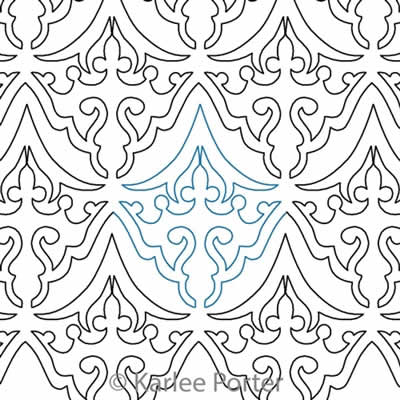 Royal Crown Damask | Karlee Porter | Digitized Quilting Designs